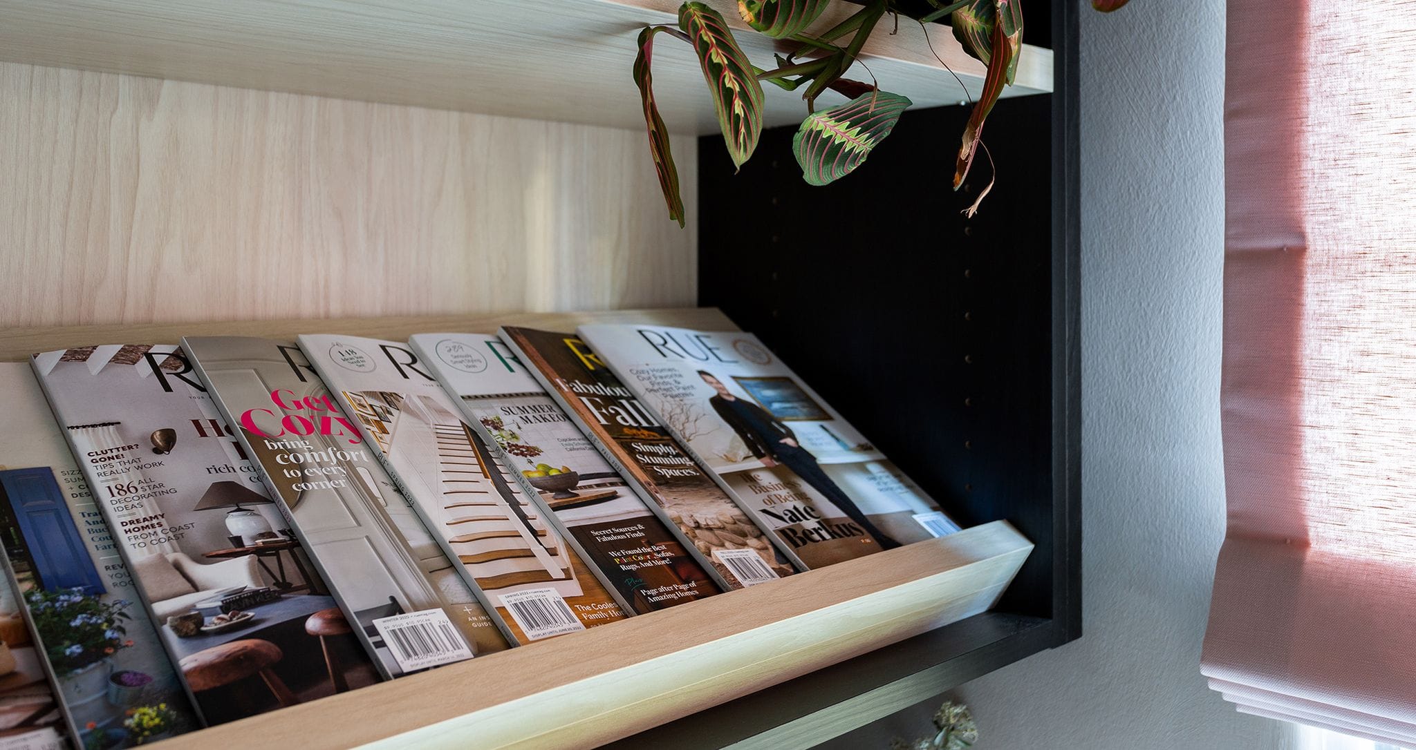 Home cloffice design for Kelli Lamb, displyaing her Rue Magazine collection created by California Closets