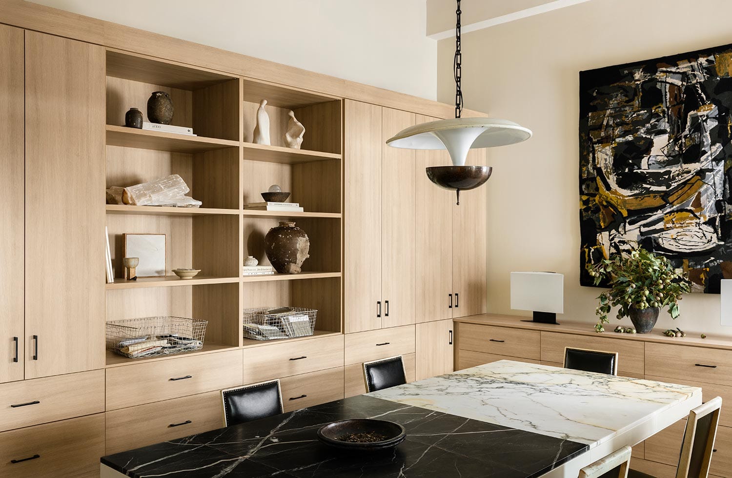 Office drawer added to custom built in desk for the home by California Closets