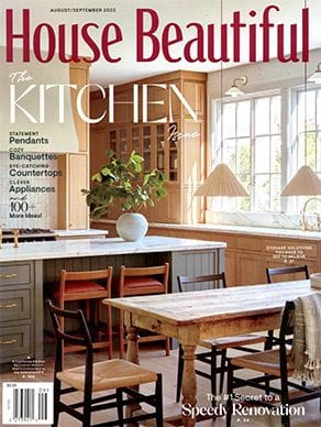 House Beautiful issue for organizing a California Closets kitchen pantry design