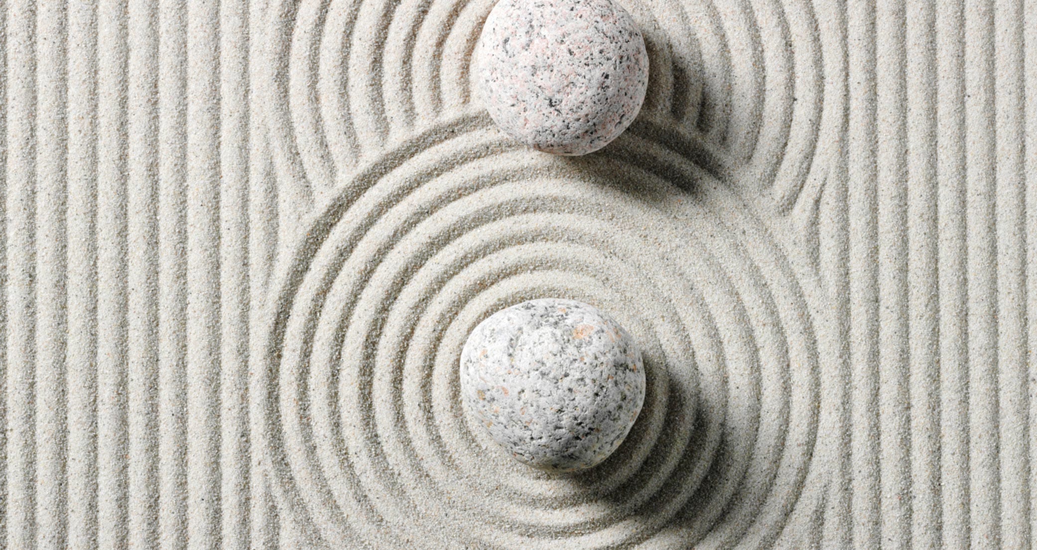 View of a zen sand garden design in Ideas of Order Magazine